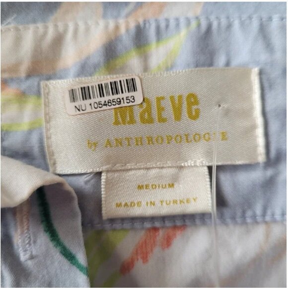 Anthropologie Maeve Tiered Shirt Midi Dress size M - Picture 5 of 6